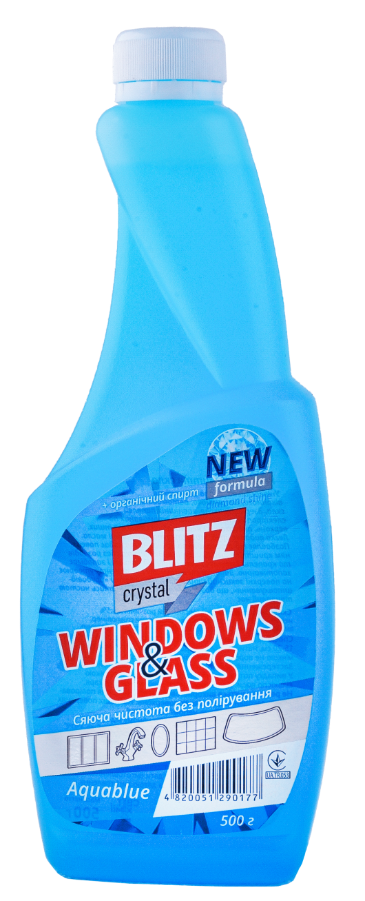 Засіб для миття всіх видів скла та будь-яких поверхонь з розпилювачем "BLITZ Crystal" ЕСО ТМЛЕОХІМ